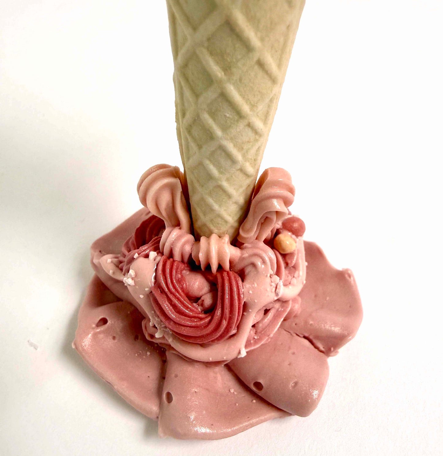 Pink Frill Vase - Candlestick by Anna Barlow