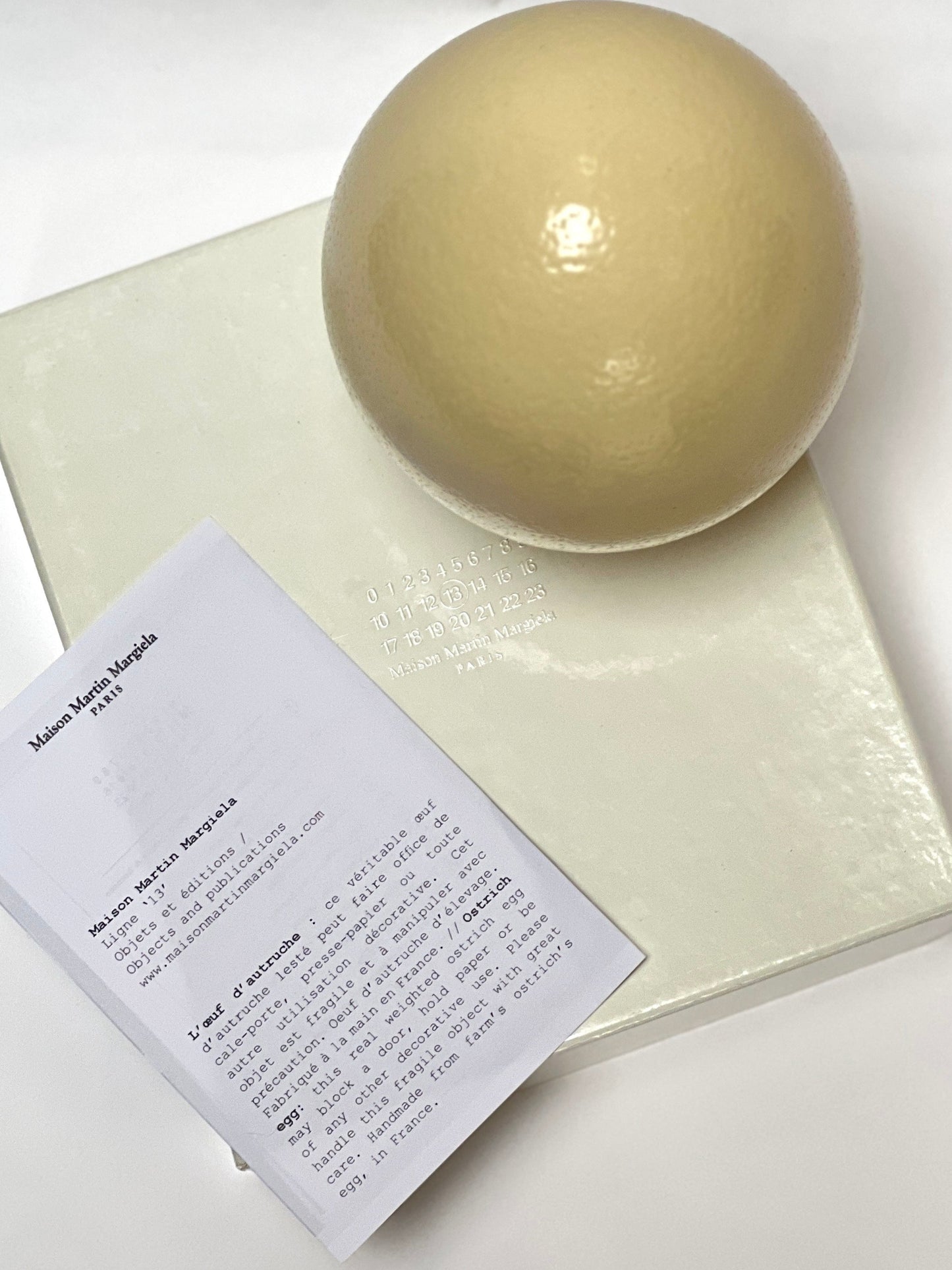 Ostrich Egg Door Stopper by Maison Martin Margiela Line 13 - Collector's Item