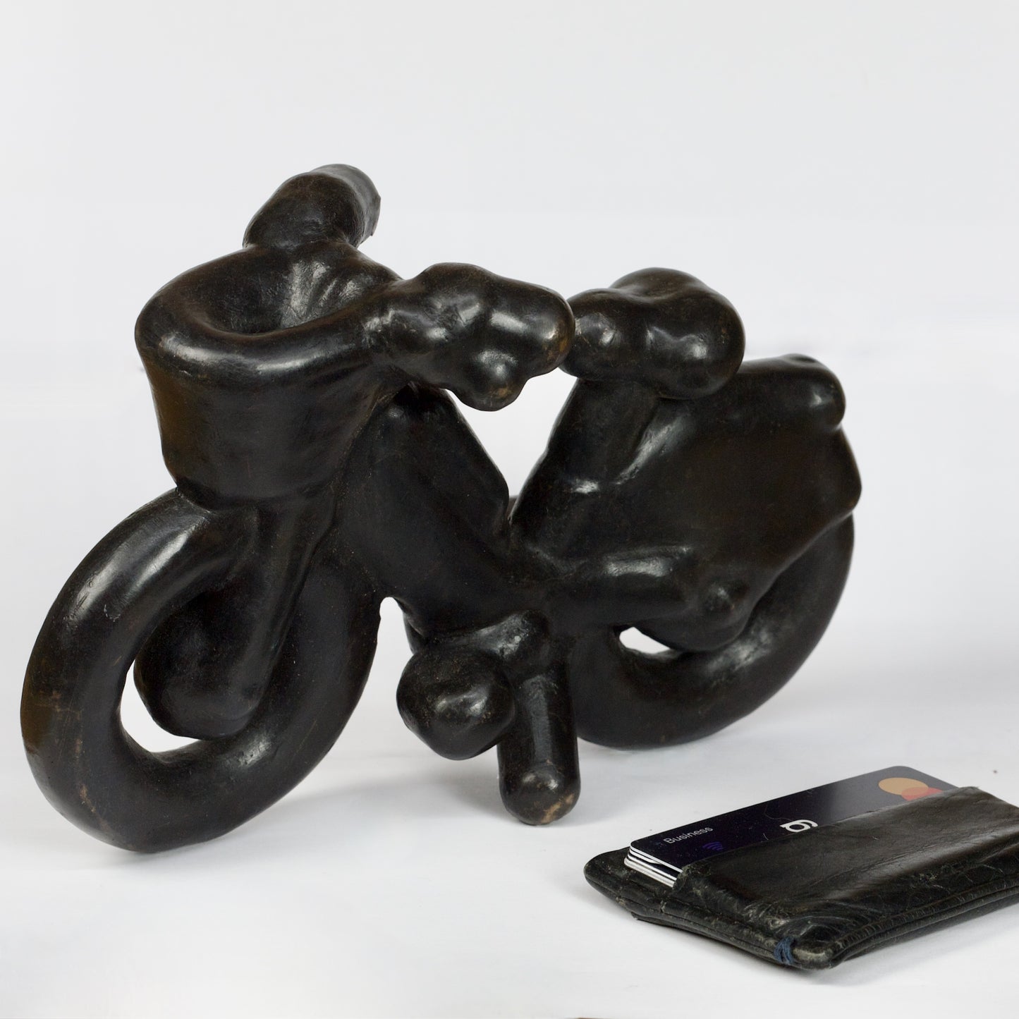 Inflated Lime Bike Bronze by Maxim Lester