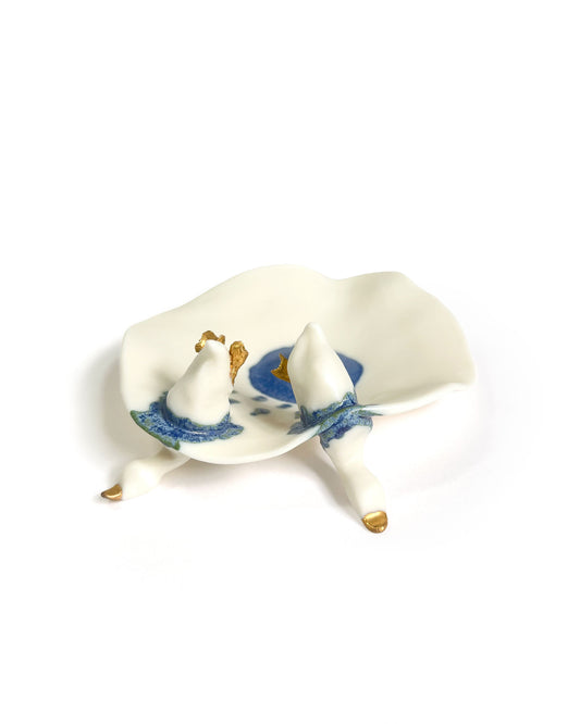 Breakthrough Duo Porcelain Bowl by Nicky Backlund