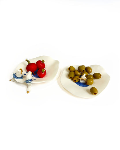 Where is everyone? Porcelain Bowl by Nicky Backlund