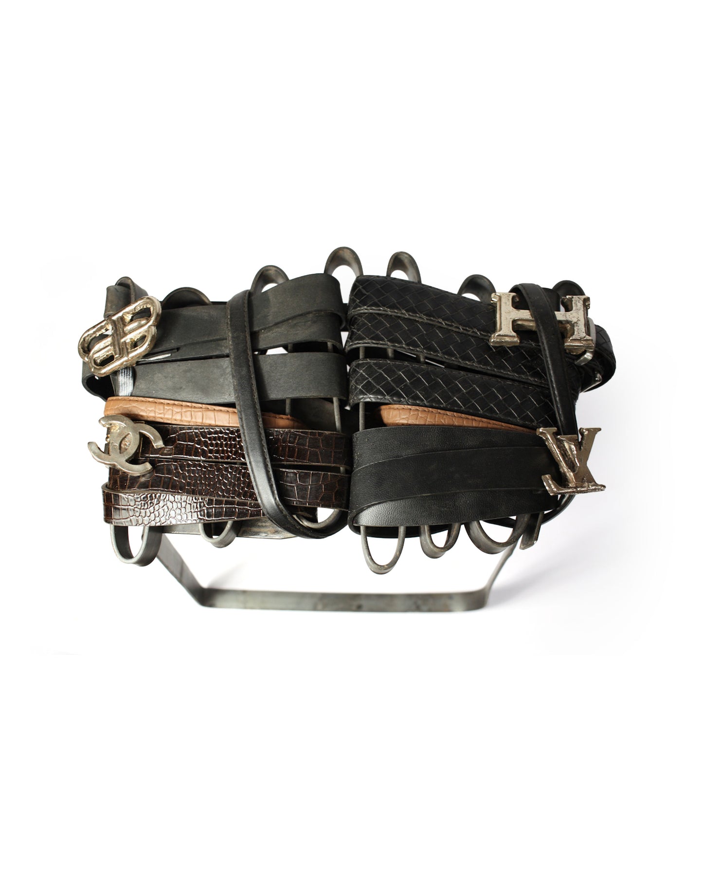Counterfeit Belt Stool by Maxim Lester