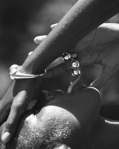 Double Sphere Bracelet in Sterling Silver 925 by Betony Vernon