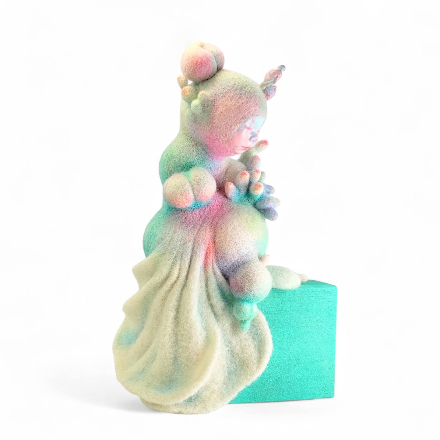 Gogotte, One-of-a-Kind Needle-Felted Sculpture by Mei Mei