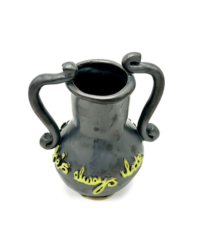 He's Never Early Vase by L&Clay Ceramics