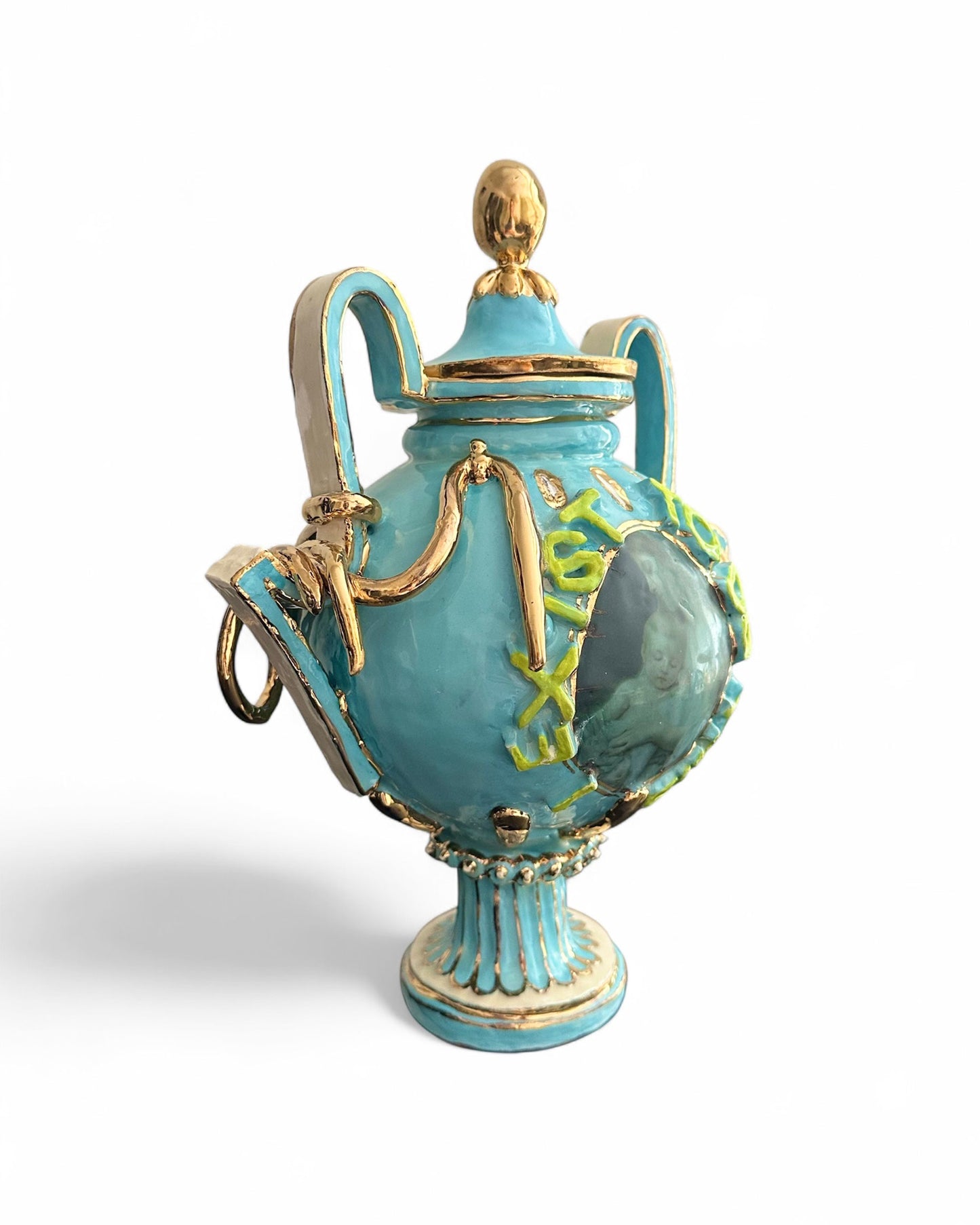 'I Do This to Exist' Sculptural Vase by L&Clay Ceramics