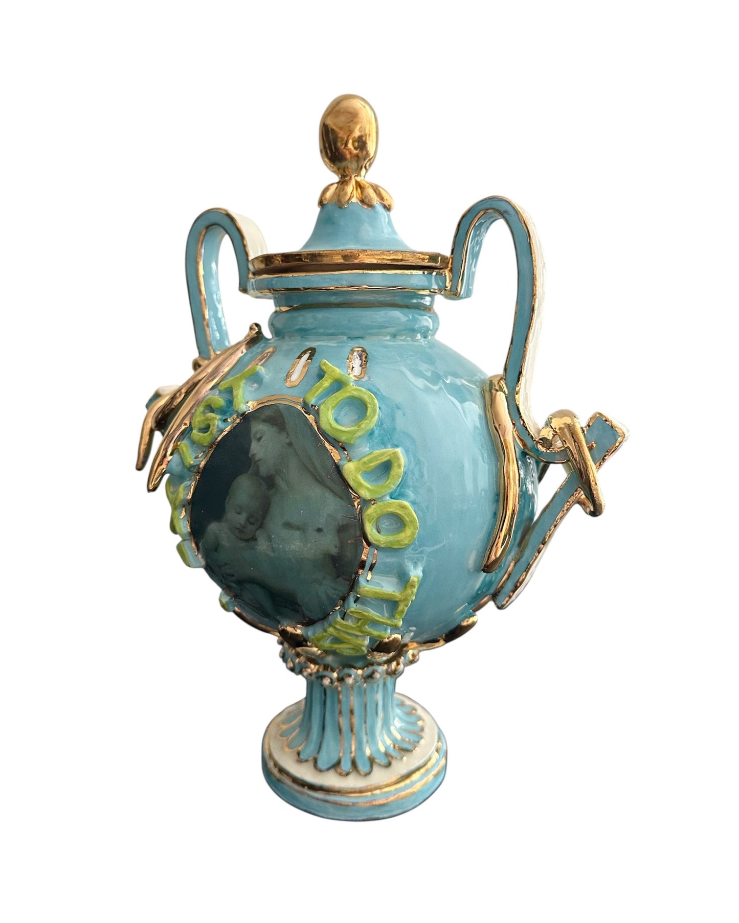'I Do This to Exist' Sculptural Vase by L&Clay Ceramics