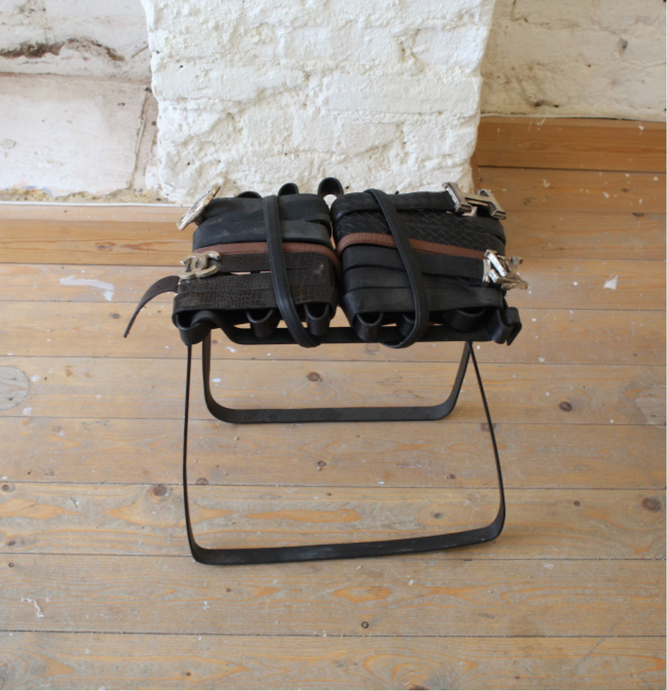 Counterfeit Belt Stool by Maxim Lester