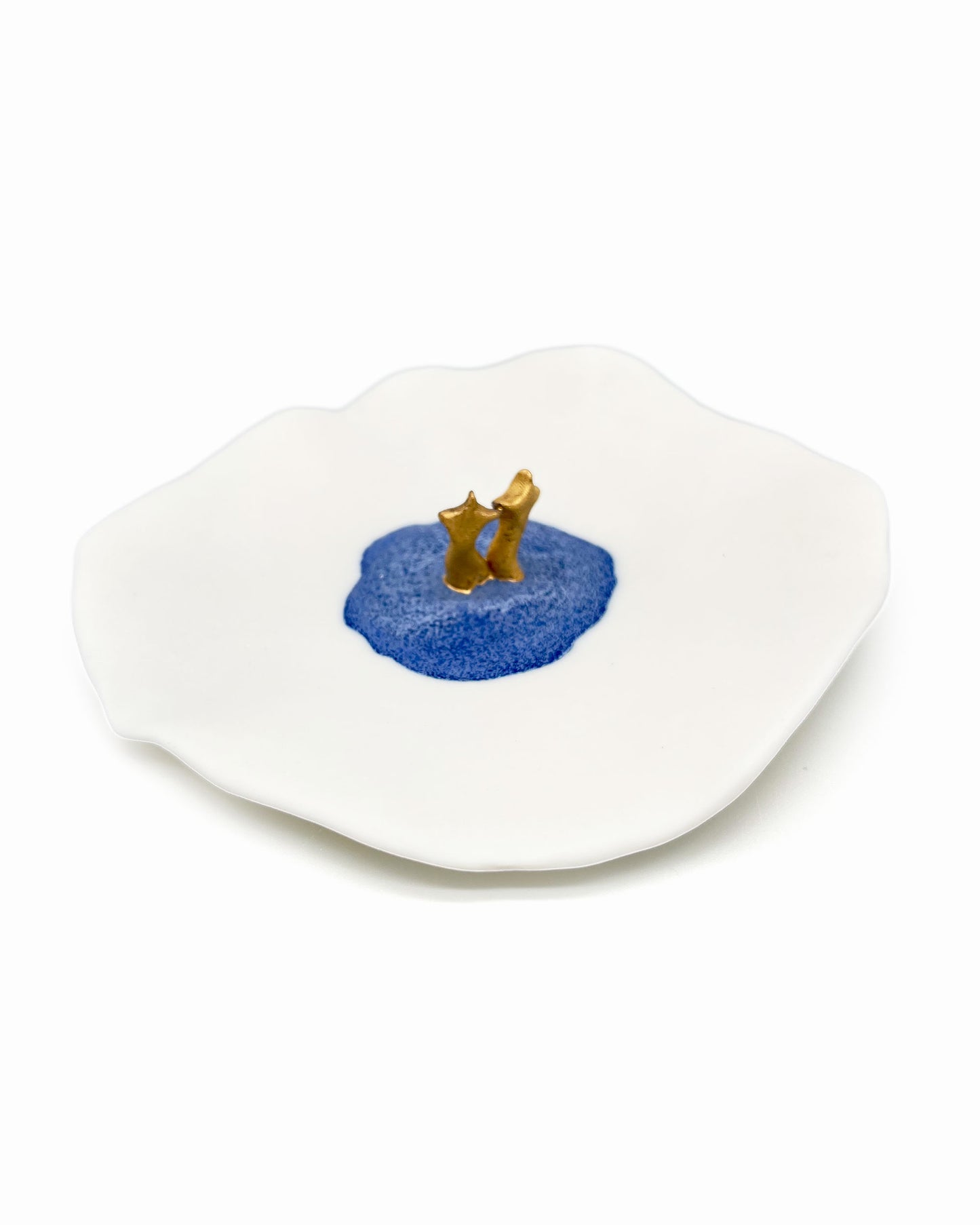 Golden Toes Porcelain Bowl by Nicky Backlund
