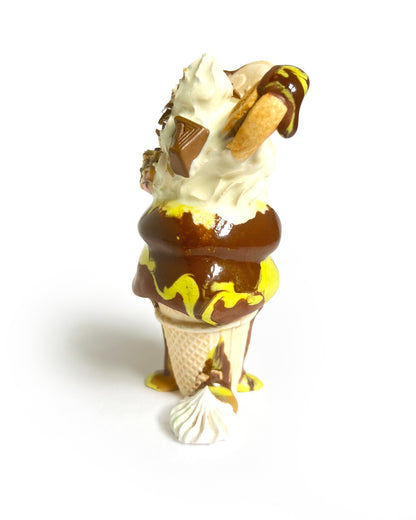 Pistachio Amaretti Cup Cone Ceramic Sculpture by Anna Barlow