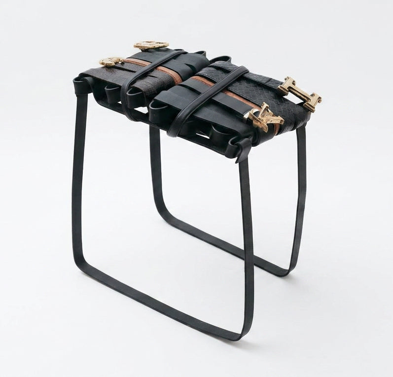 Counterfeit Belt Stool by Maxim Lester